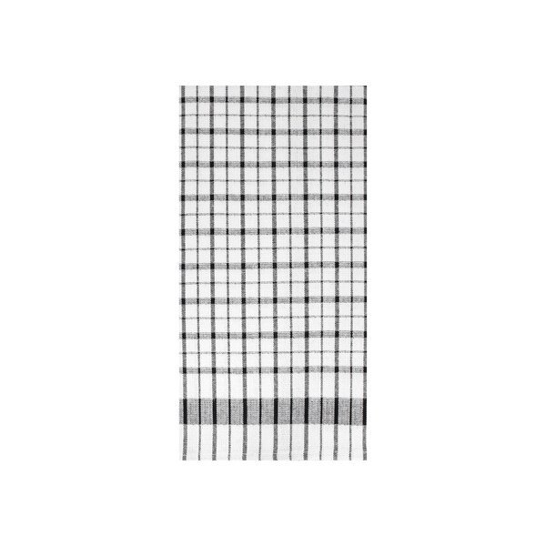 Wonder Kitchen Towel 100% Cotton Flat Wvn Lintless White/Black, PK 12, Ritz, Mfr#: 11787